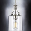 Urban Ambiance Luxury Contemporary Pendant 12.5''H x 6.375''W,  Brushed Nickel Finish,  Mesa Collection, UHP4372 - 4 of 4