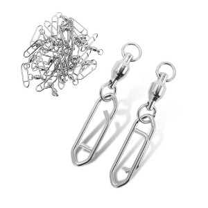 Unique Bargains Fishing Swivels Quick Change Topwater Speed Clips for Saltwater Freshwater 25 Pcs - 1 of 4
