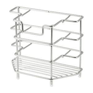 Unique Bargains 304 Stainless Steel Bathroom Toothbrush Toothpaste 3 Slots Holder 1 Pc - 1 of 4