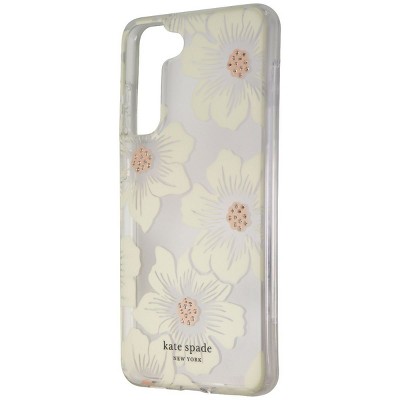 Case Mate licensed - Kate Spade Protective Hardshell Case for Galaxy S21 FE 5G - HollyHock Floral