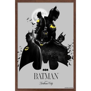 Trends International DC Comics Batman: 85th Anniversary - Batman Collage Framed Wall Poster Prints - 1 of 4