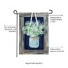 Evergreen Hanging Mason Jar Garden Linen Flag 12.5 x 18 Inches Indoor Outdoor Decor - 4 of 4