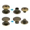Unique Bargains Rust Proof Leather Belt Scrapbook Binding Accessories M5 Chicago Screws 50 Sets - 4 of 4