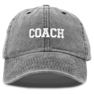 Dalix Coach Embroidered Sports League Baseball Cap Adjustable Dad Hat Mens - 1 of 4