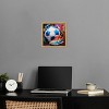 Notoriart Colorful Soccer Sneaker Splash Soccer Wall Art Framed - 2 of 4