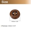 Unique Bargains Wooded Sewing DIY Craft Clothing Sewing Round Buttons 50 Pcs - 2 of 4