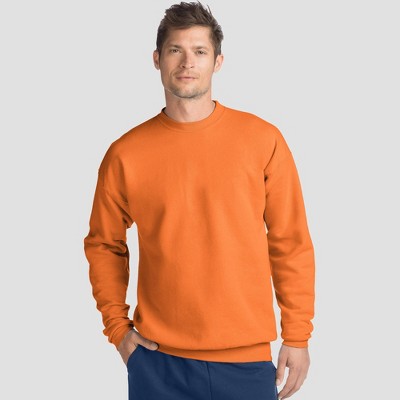 orange crew neck sweatshirt