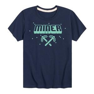 Boys' - Instant Message - Mining Gamer Short Sleeve Graphic T-Shirt - 1 of 4