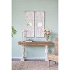 Wooakway 48"H 16.9"W 2-Piece Antique White Wood Accent Wall Mirrors Distressed Mirrors for Living Room Entryway Bedroom - 3 of 4