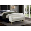 Meridian Furniture,Audrey Velvet Bench - 2 of 4