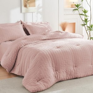 Bed in a Bag 7 Pieces Comforter Set for All Season - 1 of 4