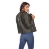 Women's PU Faux Leather Jacket - White Mark - 4 of 4