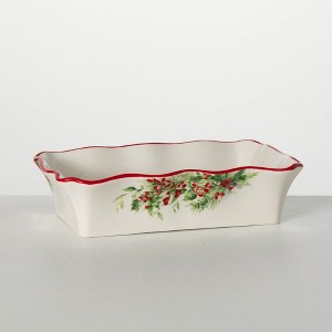 10.25"L Sullivans Christmas Holiday Cardinal Serving Bowl  Multicolor - 1 of 4