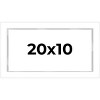 PosterPalooza | Panoramic Modern Shadow Box 1" Depth White Frame - UV Acrylic, Backing, Hanging Hardware - 2 of 4