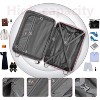 Sapphtopaz 6pcs Luggage Sets ABS Suitcase Luggage Hardside Expandable Suitcases, Spinner Wheels, TSA Lock (20" 24" 28"+ Duffel Bag+ Toiletry Bag) - 4 of 4