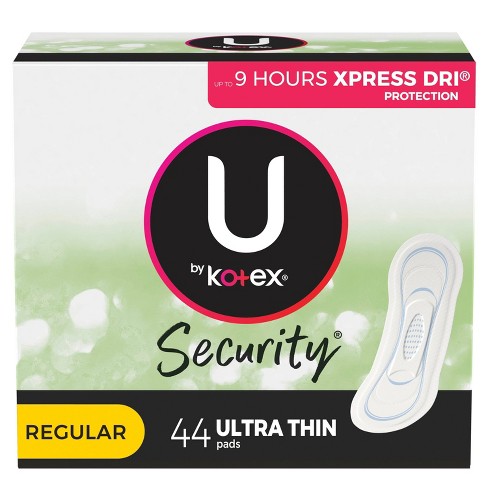 U by Kotex Security Ultra Thin Fragrance Free Pads -  Regular -  Unscented -  44ct - image 1 of 4