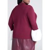 ELOQUII Women's Plus Size Bell Sleeve Sweater With Keyhole - 3 of 4