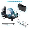 LunaLulinlk Dish Drying Rack Drain Board Utensil Holder Organizer Drainer Tableware Organizer Kitchen Countertop Storage Shelf - 4 of 4
