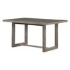 NicBex Dining Table Set for 6 Retro Rectangular Table with Trestle Base 4 Chairs and 1 Bench for Kitchen - 4 of 4