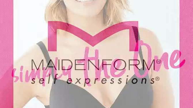 Maidenform Self Expressions Women's Simply The One Lightly Lined T-Shirt Bra SE1200, 2 of 6, play video