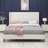 KWPZQEB Queen/King Size Bed Frame with High Back Upholstered Headboard,Boucle Fabric Platform Bed with Wooden Slats,No Box Spring Needed,Easy Assembly - 2 of 4
