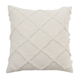 Saro Lifestyle Diamond Tufted  Decorative Pillow Cover - 1 of 4