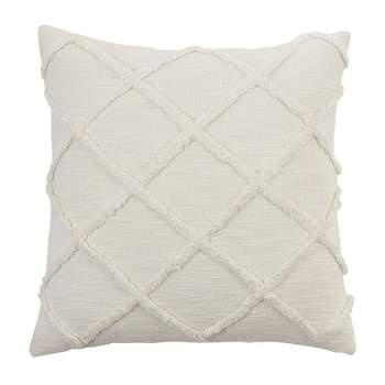 Saro Lifestyle Diamond Tufted  Decorative Pillow Cover