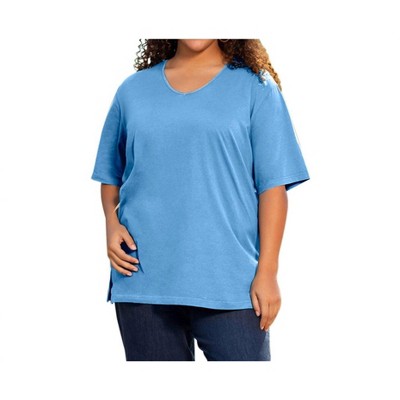 Women's Cotton Short Sleeve Tee - Plus - On The Plus Side
