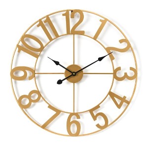 Sorbus Large Wall Clock for Living Room Decor - Numeral Wall Clock for Kitchen - 16-inch Wall Clock Decorative - 1 of 4