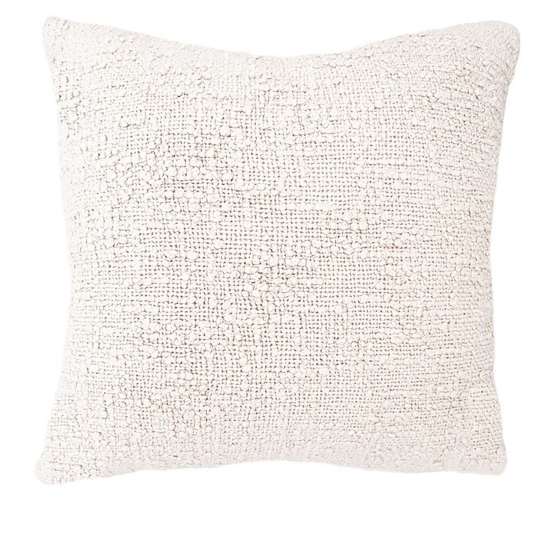 Cozy Cotton White Boucle Pillows 20x20, 1 of 10