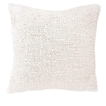 Cozy Cotton White Boucle Pillows 20x20