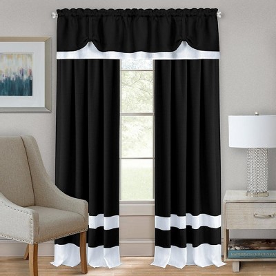 Kate Aurora Complete 3 Pc. Window in a Bag Flax Linen Curtain Set
