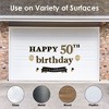 Big Dot of Happiness Adult 50th Birthday - Gold - Peel and Stick Birthday Party Decoration - Wall Decals Backdrop - 2 of 4