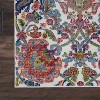 Global Vintage GLB06 Ivory/Blue Area Rug Colorful Vintage Damask By Nourison - 2 of 4