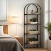 Hommoo Arched Bookcase Display Rack with Storage Shelves - 3 of 4