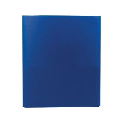 Staples Tri-Fold Pocket Folder Dark Blue 951442