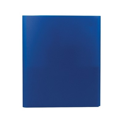 Staples Tri-Fold Pocket Folder Dark Blue 951442