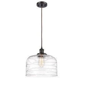 Bell - 1 Light Cord Hung Mini Pendant In Industrial Style-11.38 Inches Tall and 12 Inches Wide - 1 of 1