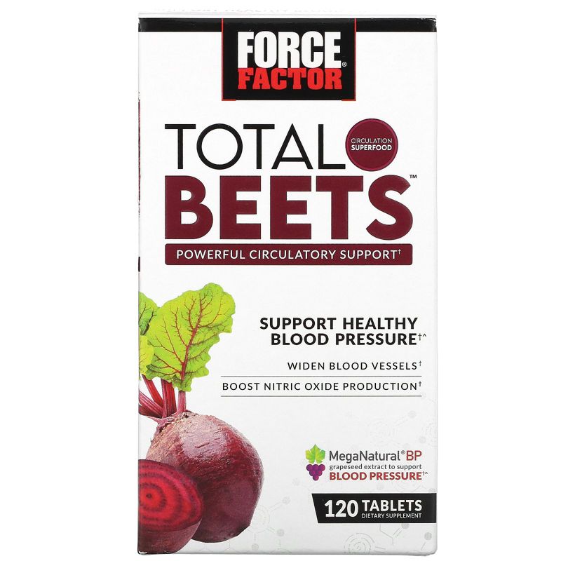 Force Factor Total Beets, Powerful Circulation Support, 120 Tablets, 1 of 4
