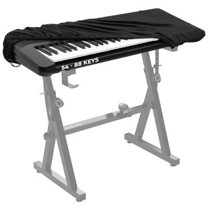 Liquid Stands Piano Keyboard Cover - Piano Keyboard Dust Cover for 54-88 Keys - Digital Piano Cover Cloth with High Elasticity Spandex and Cord Lock - 1 of 4