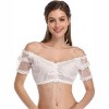 Clearlove Women's Cropped Tie-Front Shirt Casual Short Sleeve Wrap Blouse with Adjustable Lace up Lightweight Summer Top - 2 of 4