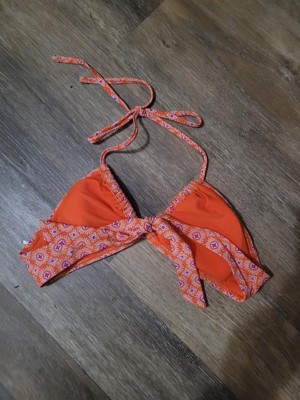 Women's U Bralette Multiway Bikini Top - Wild Fable™ Orange Tile