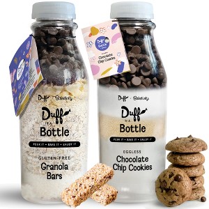 Baketivity Chocolate Chip Cookie Mix + Granola Bar Mix Duff in a Bottle Baking Kit for Kids and Adults - Granola Mix and  Cookie Mix for Baking - 1 of 4