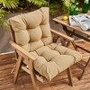 ARTPLAN Outdoor Cushions Seat Back Chair Cushions Wicker Tufted Pillow for Patio Outdoor Furniture - 3 of 4