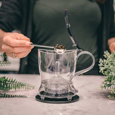 Aberdeen 17.7 oz Black Tritan Tea Infuser Teapot