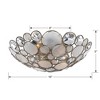 Crystorama Lighting Palla 3 - Light Flush Mount in  Antique Silver - 4 of 4