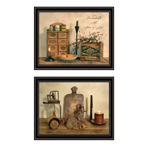 2Piece Vignette Friendship is the Spice of Life Black Framed Wall Art for Living Room,Wall Art Print for Home Decor by Billy Jacobs - 1 of 4
