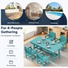 Hyleory HDPE Outdoor Dining Set, 5-Piece Patio Table and Chairs Set, All-Weather Dining Furniture for Backyard, Deck, or Garden - 3 of 4