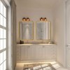 Gold 22 "x30" Large Rectangular Bathroom Wall Mirror with Beveled Edge and Chrome Frame for Enhanced Aesthetic and Spacious Feel - 2 of 4