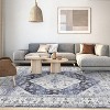 Washable Runner Rug, Vintage Oriental Low Pile, Ultra-Thin Non-Slip, Distressed Accent Carpet for Hallway, Kitchen, Bedroom - 4 of 4